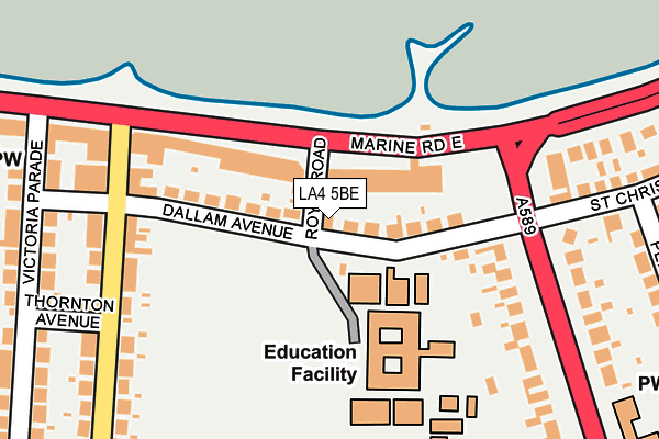 Map of EMPRESS COURT (MARINE ROAD EAST) FLAT MANAGEMENT COMPANY LIMITED at local scale