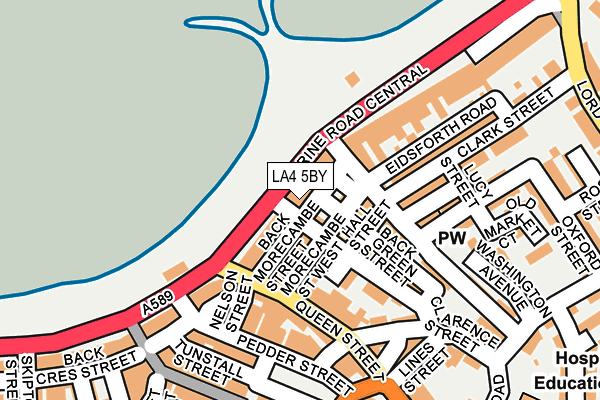 LA4 5BY map - OS OpenMap – Local (Ordnance Survey)