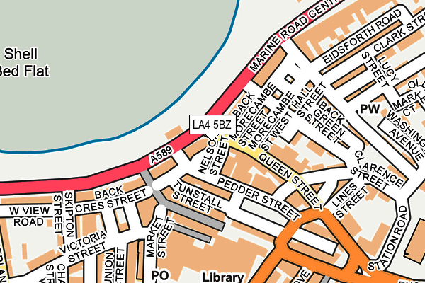 LA4 5BZ map - OS OpenMap – Local (Ordnance Survey)