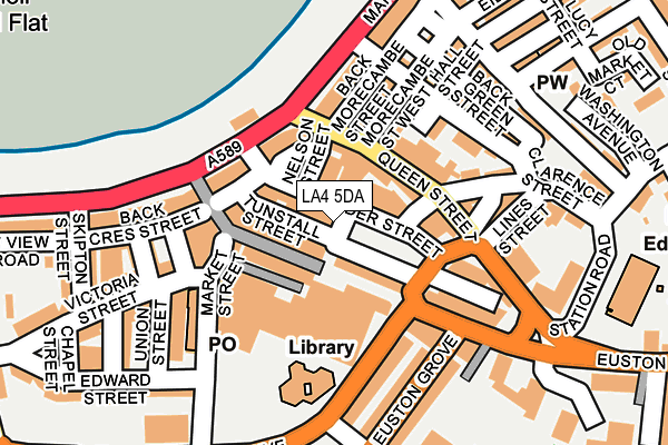 LA4 5DA map - OS OpenMap – Local (Ordnance Survey)