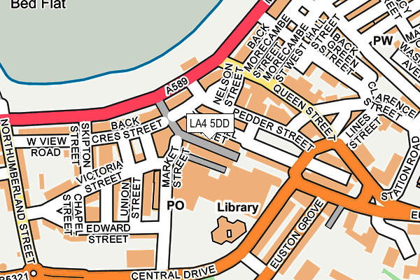 LA4 5DD map - OS OpenMap – Local (Ordnance Survey)