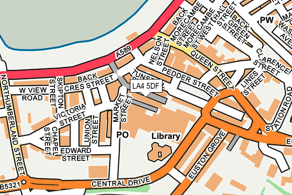LA4 5DF map - OS OpenMap – Local (Ordnance Survey)