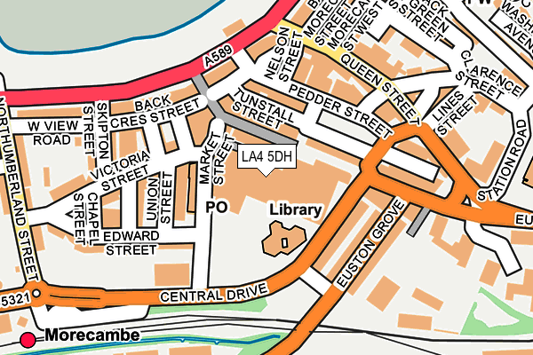 LA4 5DH map - OS OpenMap – Local (Ordnance Survey)