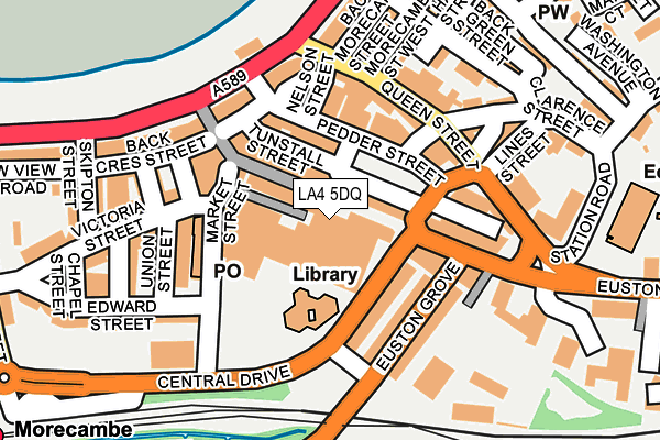 LA4 5DQ map - OS OpenMap – Local (Ordnance Survey)