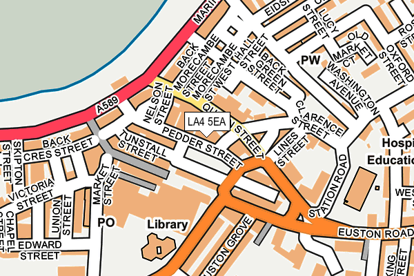 LA4 5EA map - OS OpenMap – Local (Ordnance Survey)