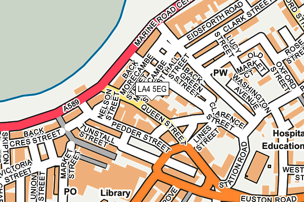LA4 5EG map - OS OpenMap – Local (Ordnance Survey)