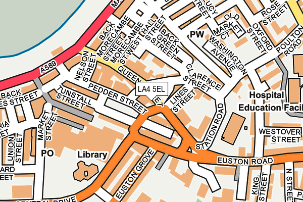 LA4 5EL map - OS OpenMap – Local (Ordnance Survey)