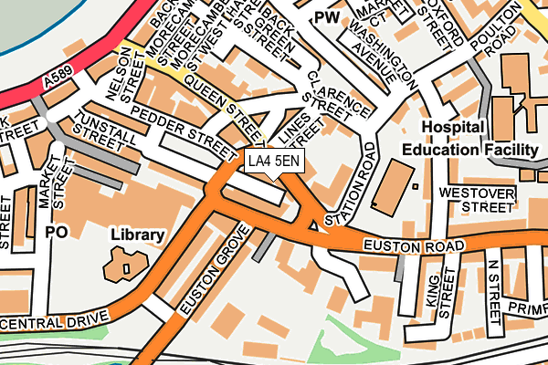 LA4 5EN map - OS OpenMap – Local (Ordnance Survey)