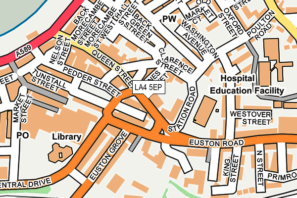 LA4 5EP map - OS OpenMap – Local (Ordnance Survey)