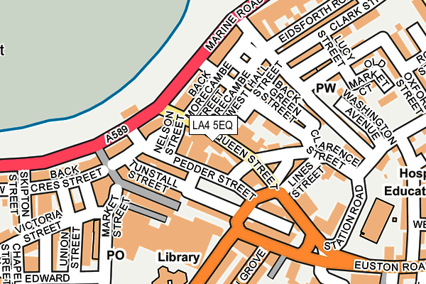 LA4 5EQ map - OS OpenMap – Local (Ordnance Survey)