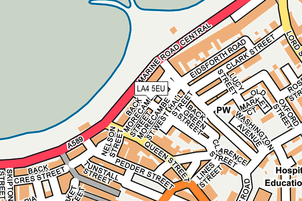 LA4 5EU map - OS OpenMap – Local (Ordnance Survey)