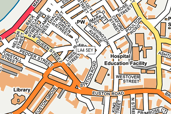 LA4 5EY map - OS OpenMap – Local (Ordnance Survey)