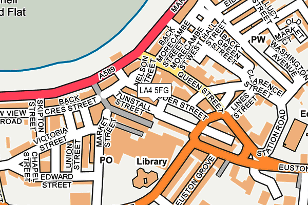 LA4 5FG map - OS OpenMap – Local (Ordnance Survey)