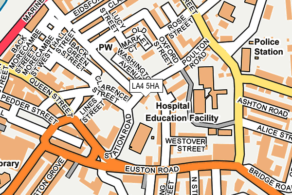 LA4 5HA map - OS OpenMap – Local (Ordnance Survey)