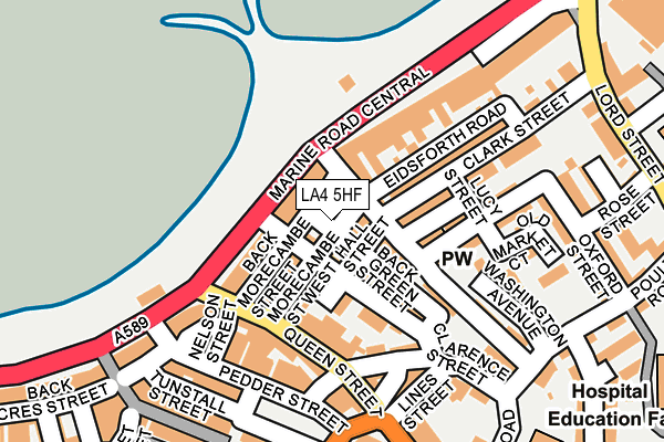 LA4 5HF map - OS OpenMap – Local (Ordnance Survey)