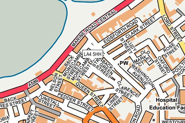 LA4 5HH map - OS OpenMap – Local (Ordnance Survey)