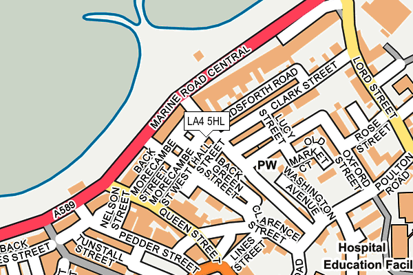 LA4 5HL map - OS OpenMap – Local (Ordnance Survey)