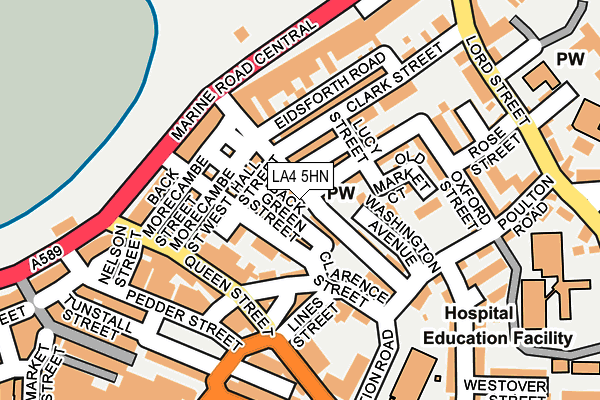 LA4 5HN map - OS OpenMap – Local (Ordnance Survey)