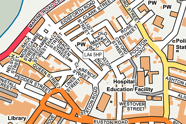 LA4 5HP map - OS OpenMap – Local (Ordnance Survey)