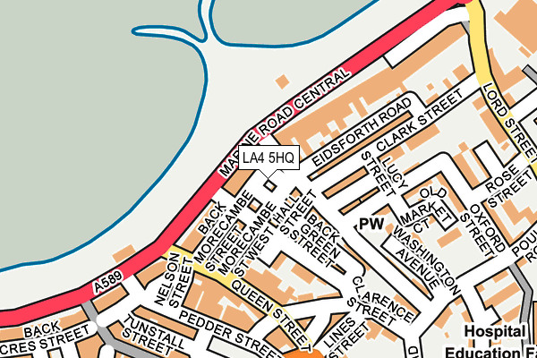 LA4 5HQ map - OS OpenMap – Local (Ordnance Survey)
