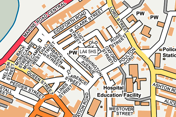 LA4 5HS map - OS OpenMap – Local (Ordnance Survey)