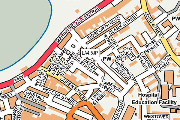 LA4 5JP map - OS OpenMap – Local (Ordnance Survey)