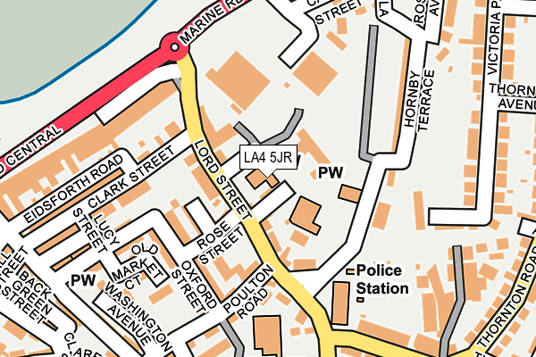 LA4 5JR map - OS OpenMap – Local (Ordnance Survey)