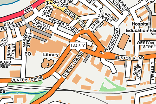 LA4 5JY map - OS OpenMap – Local (Ordnance Survey)