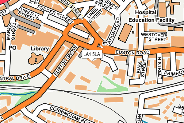 LA4 5LA map - OS OpenMap – Local (Ordnance Survey)