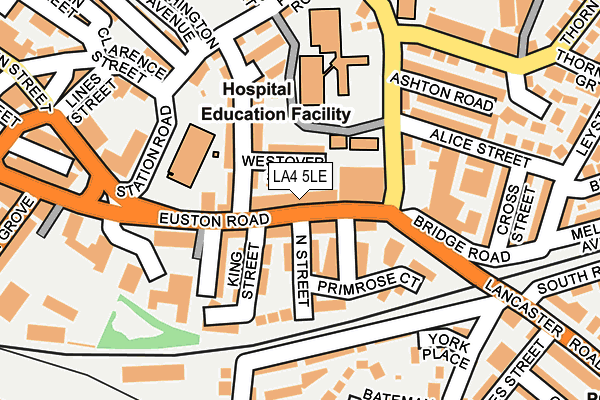 LA4 5LE map - OS OpenMap – Local (Ordnance Survey)