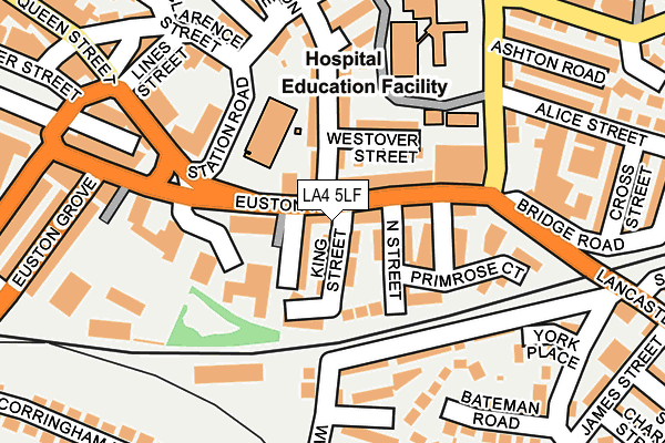 LA4 5LF map - OS OpenMap – Local (Ordnance Survey)