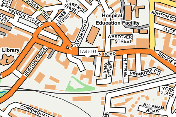 LA4 5LG map - OS OpenMap – Local (Ordnance Survey)