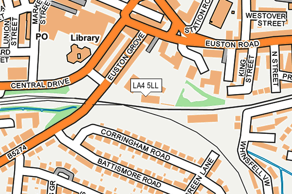 LA4 5LL map - OS OpenMap – Local (Ordnance Survey)