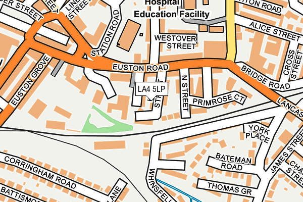 LA4 5LP map - OS OpenMap – Local (Ordnance Survey)