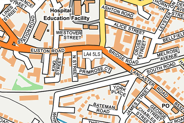 LA4 5LS map - OS OpenMap – Local (Ordnance Survey)