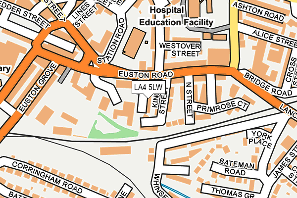 LA4 5LW map - OS OpenMap – Local (Ordnance Survey)