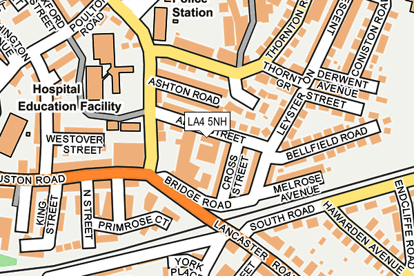 LA4 5NH map - OS OpenMap – Local (Ordnance Survey)