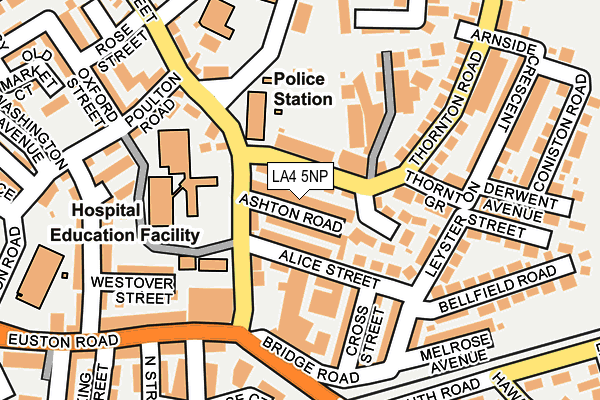 LA4 5NP map - OS OpenMap – Local (Ordnance Survey)