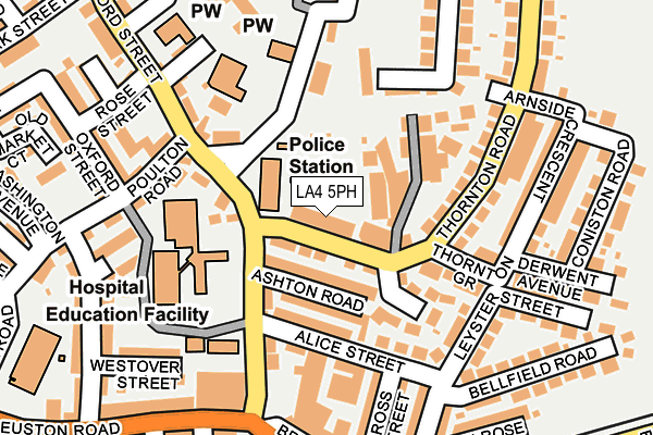 LA4 5PH map - OS OpenMap – Local (Ordnance Survey)
