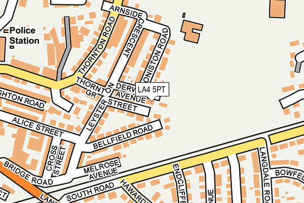 LA4 5PT map - OS OpenMap – Local (Ordnance Survey)