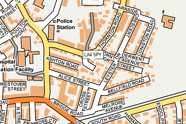 LA4 5PY map - OS OpenMap – Local (Ordnance Survey)