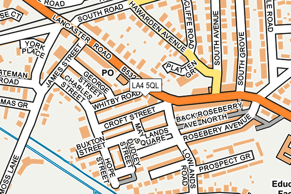 LA4 5QL map - OS OpenMap – Local (Ordnance Survey)