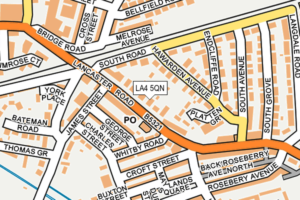 LA4 5QN map - OS OpenMap – Local (Ordnance Survey)
