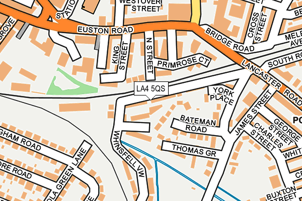 LA4 5QS map - OS OpenMap – Local (Ordnance Survey)