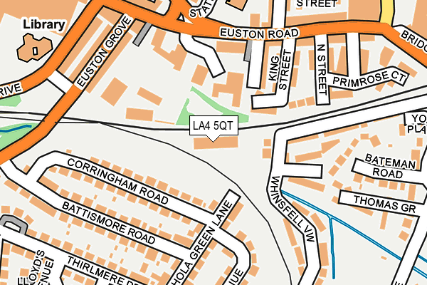 LA4 5QT map - OS OpenMap – Local (Ordnance Survey)