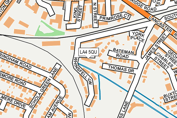 LA4 5QU map - OS OpenMap – Local (Ordnance Survey)