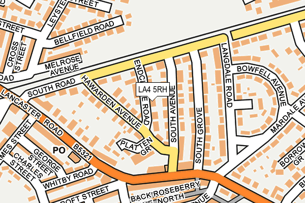 LA4 5RH map - OS OpenMap – Local (Ordnance Survey)
