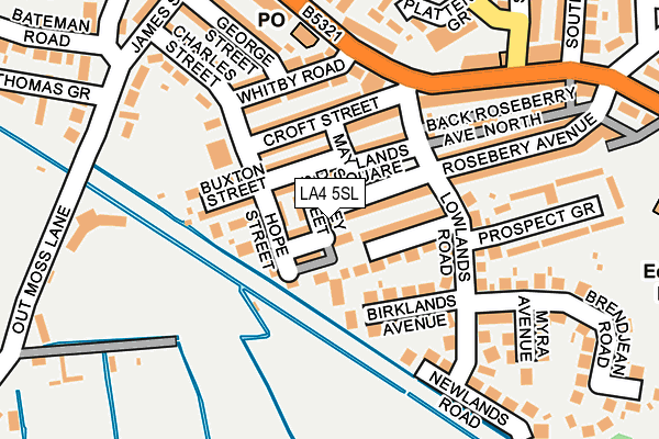 LA4 5SL map - OS OpenMap – Local (Ordnance Survey)