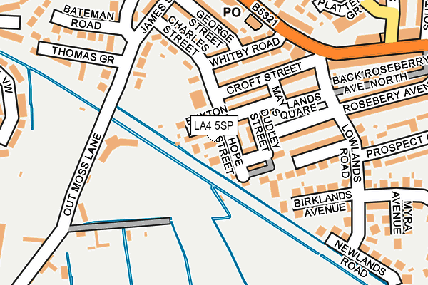 LA4 5SP map - OS OpenMap – Local (Ordnance Survey)