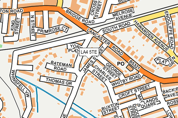 LA4 5TE map - OS OpenMap – Local (Ordnance Survey)
